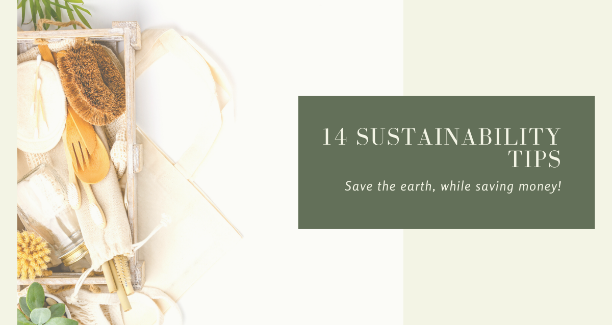 14 Sustainability Tips: Save The Earth, While Saving Money